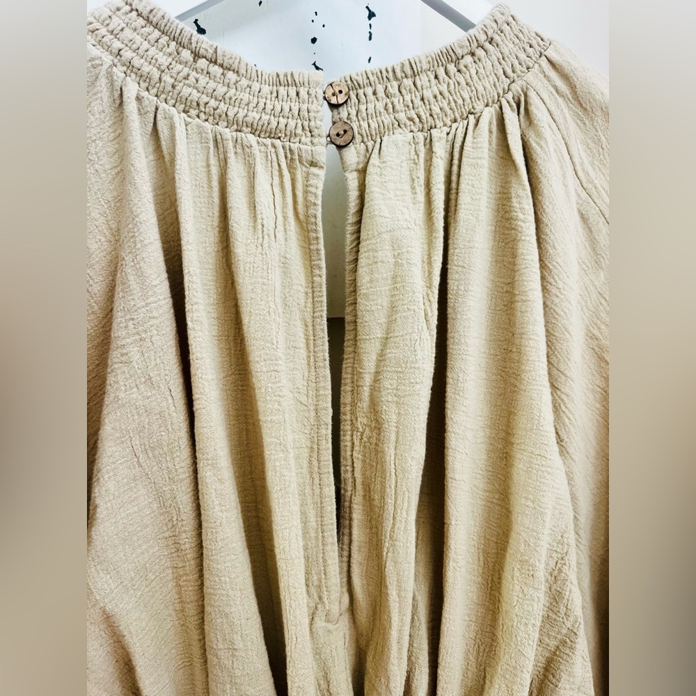 FREE PEOPLE for the Moment Mini Boho 
V-Neck Babydoll Dress; size Small - Picture 5 of 9